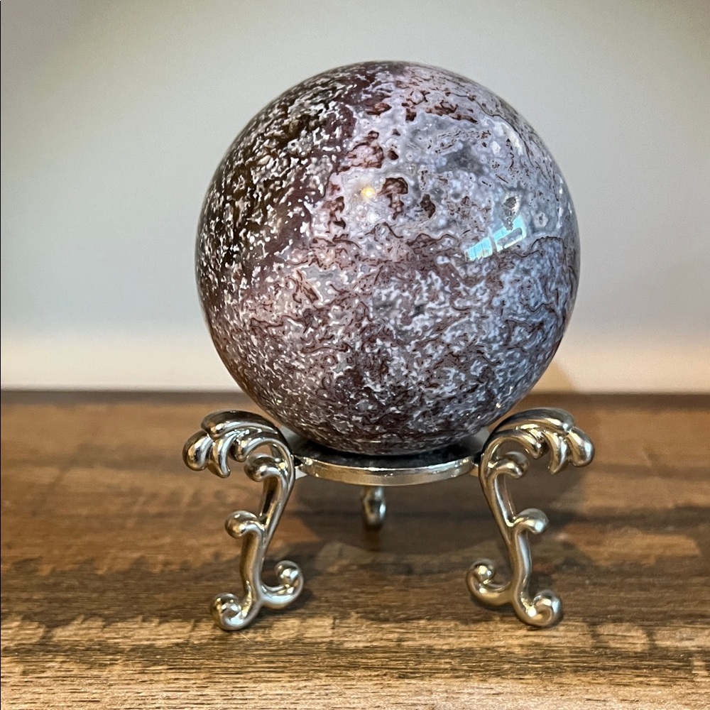 Grape Moss Agate Sphere